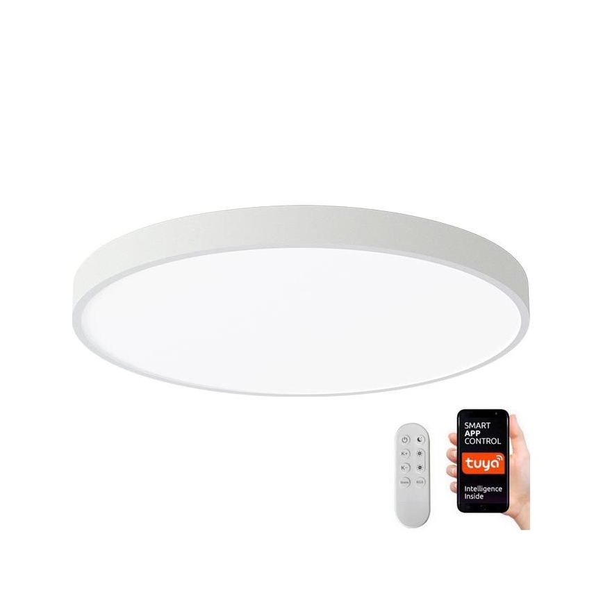 Immax NEO 07252L - Plafoniera LED dimmerabile NEO LITE SEMPLICI LED/48W/230V 3000-6000K Wi-Fi Tuya bianco + telecomando