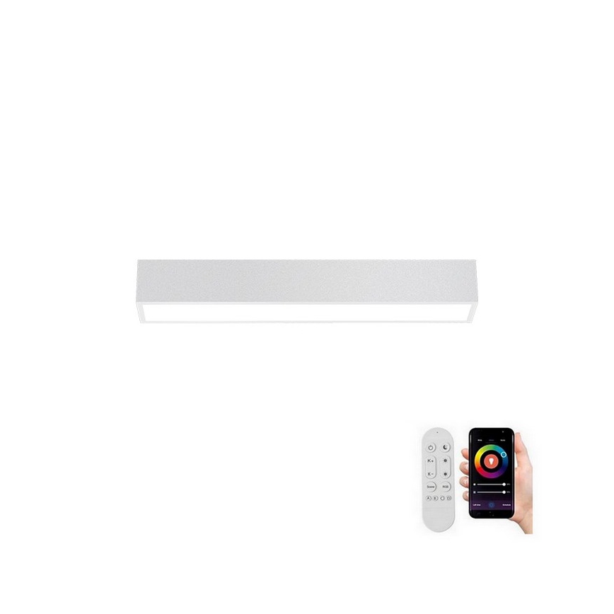 Immax NEO 07257L - Lampada da soffitto dimmerabile LED NEO LITE LUNGO LED/20W/230V 3000-6000K Wi-Fi Tuya bianco + telecomando