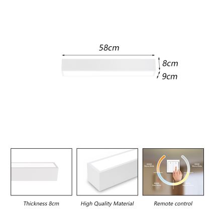 Immax NEO 07257L - Lampada da soffitto dimmerabile LED NEO LITE LUNGO LED/20W/230V 3000-6000K Wi-Fi Tuya bianco + telecomando