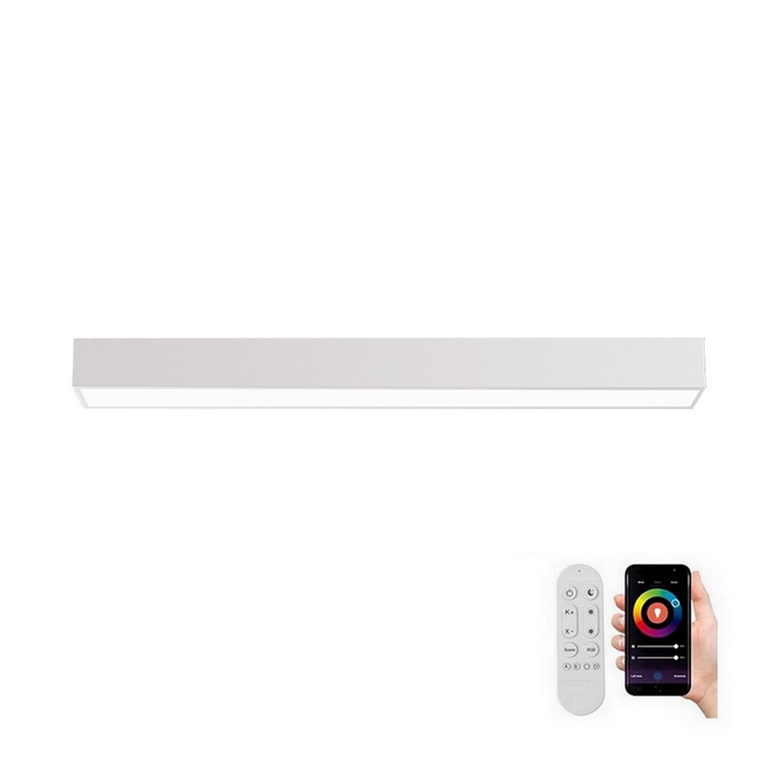 Immax NEO 07258L - Plafoniera LED dimmerabile NEO LITE LUNGO LED/29W/230V 3000-6000K Wi-Fi Tuya bianco + telecomando
