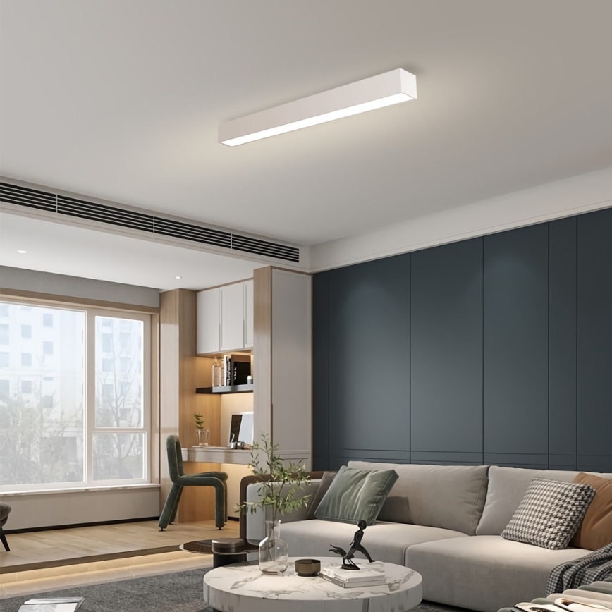 Immax NEO 07258L - Plafoniera LED dimmerabile NEO LITE LUNGO LED/29W/230V 3000-6000K Wi-Fi Tuya bianco + telecomando