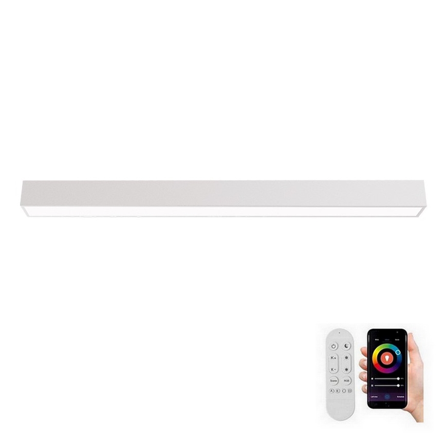 Immax NEO 07259L - Plafoniera LED dimmerabile NEO LITE LUNGO LED/38W/230V 3000-6000K Wi-Fi Tuya bianco + telecomando