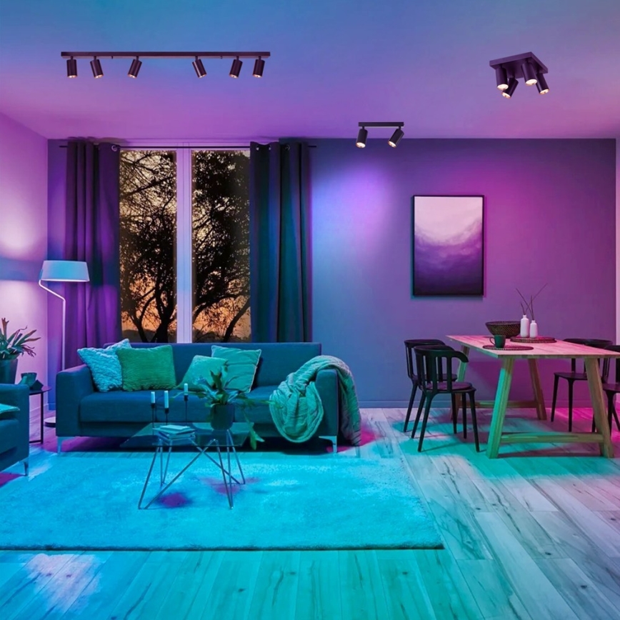 Immax NEO 07262W - LED RGB+CCT Faretto dimmerabile NEO LITE PUNTO 2xGU10/6W/230V Wi-Fi Tuya