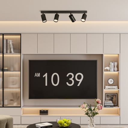 Immax NEO 07264W - LED RGB+CCT Faretto dimmerabile NEO LITE PUNTO 4xGU10/6W/230V Wi-Fi Tuya