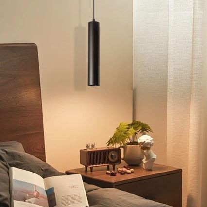 Immax NEO 07270W - LED RGB+CCT Lampadario dimmerabile a sospensione con filo NEO LITE PUNTO 1xGU10/6W/230V Wi-Fi Tuya