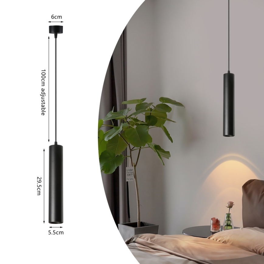 Immax NEO 07270W - LED RGB+CCT Lampadario dimmerabile a sospensione con filo NEO LITE PUNTO 1xGU10/6W/230V Wi-Fi Tuya