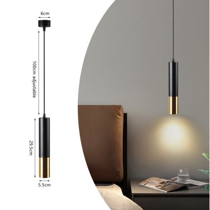 Immax NEO 07272W - LED RGB+CCT Lampadario dimmerabile a sospensione con filo NEO LITE PUNTO 1xGU10/6W/230V Tuya