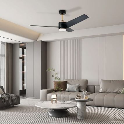 Immax NEO 07280L - Plafoniera LED BEAUTY LED/18W/230V Wi-Fi Tuya nero diametro 132 cm + telecomando