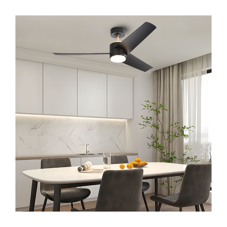 Immax NEO 07280L - Plafoniera LED BEAUTY LED/18W/230V Wi-Fi Tuya nero diametro 132 cm + telecomando