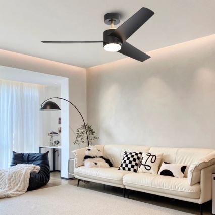 Immax NEO 07280L - Plafoniera LED BEAUTY LED/18W/230V Wi-Fi Tuya nero diametro 132 cm + telecomando