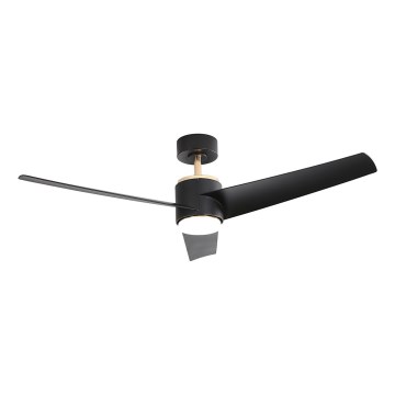 Immax NEO 07280L - Ventilatore da soffitto dimmerabile a LED BEAUTY LED/18W/230V Wi-Fi Tuya nero + telecomando