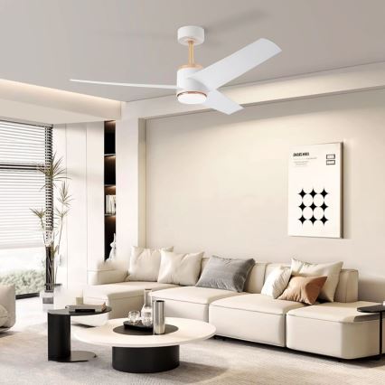 Immax NEO 07281L - Ventilatore da soffitto dimmerabile BEAUTY LED+CCT/18W/230V 3000/4000/6000K Wi‑Fi Tuya + telecomando