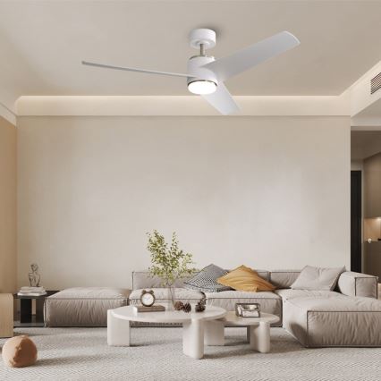 Immax NEO 07282L - LED+CCT Ventilatore da soffitto dimmerabile BEAUTY LED/18W/230V 3000/4000/6000K Wi‑Fi Tuya Ø 132 cm + telecomando