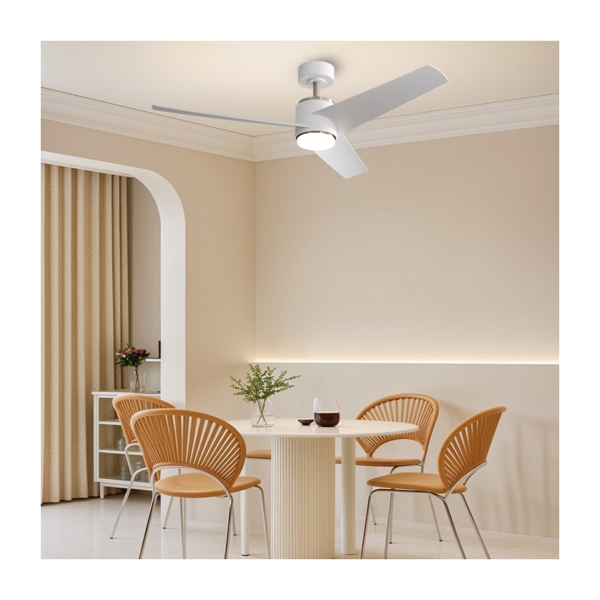 Immax NEO 07282L - LED+CCT Ventilatore da soffitto dimmerabile BEAUTY LED/18W/230V 3000/4000/6000K Wi‑Fi Tuya Ø 132 cm + telecomando