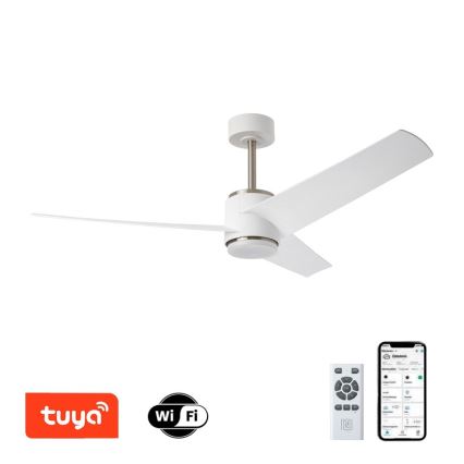 Immax NEO 07282L - LED+CCT Ventilatore da soffitto dimmerabile BEAUTY LED/18W/230V 3000/4000/6000K Wi‑Fi Tuya Ø 132 cm + telecomando