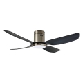 Immax NEO 07282L - Ventilatore da soffitto dimmerabile LED+CCT PURE 24W/230V 3000/4000/6000K Wi‑Fi Tuya Ø132 cm + telecomando