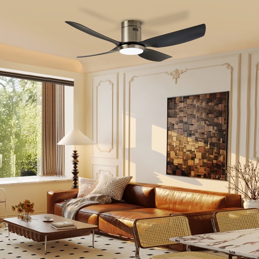 Immax NEO 07282L - LED+CCT dimmerabile ventilatore da soffitto PURE LED/24W/230V 3000/4000/6000K Wi-Fi Tuya + telecomando