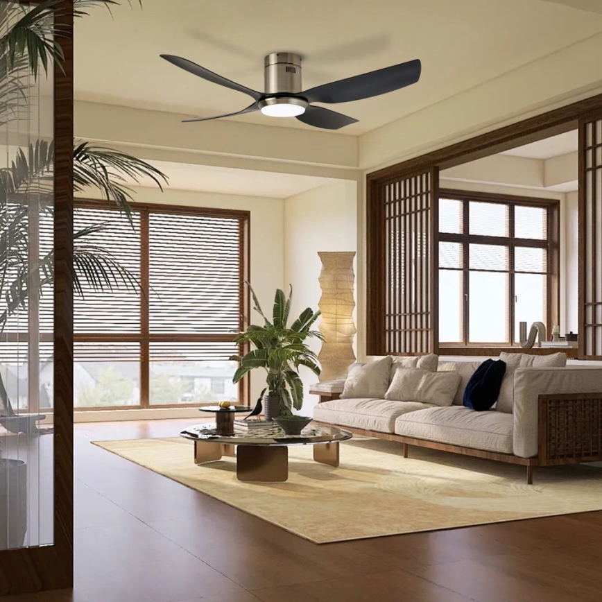 Immax NEO 07282L - LED+CCT dimmerabile ventilatore da soffitto PURE LED/24W/230V 3000/4000/6000K Wi-Fi Tuya + telecomando
