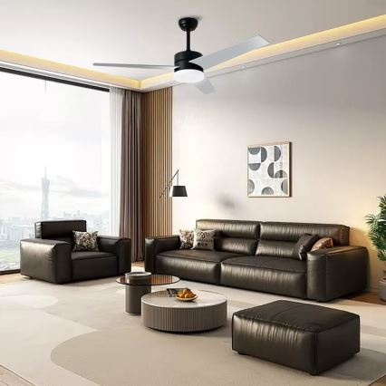 Immax NEO 07285L - LED+CCT Ventilatore da soffitto dimmerabile VARIABLE LED/24W/230V 3000/4000/6000K Wi-Fi Tuya Ø 132 cm + telecomando