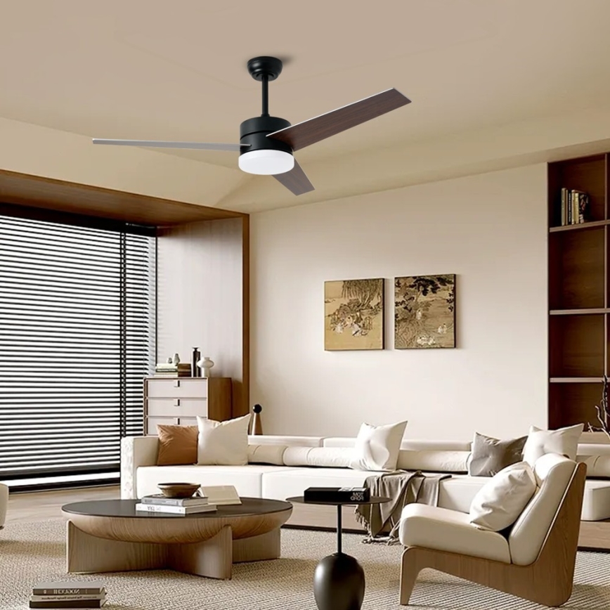 Immax NEO 07285L - ventilatore da soffitto dimmerabile LED+CCT VARIABLE LED/24W/230V 3000/4000/6000K Wi-Fi Tuya + telecomando