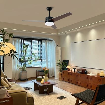 Immax NEO 07285L - ventilatore da soffitto dimmerabile LED+CCT VARIABLE LED/24W/230V 3000/4000/6000K Wi-Fi Tuya + telecomando