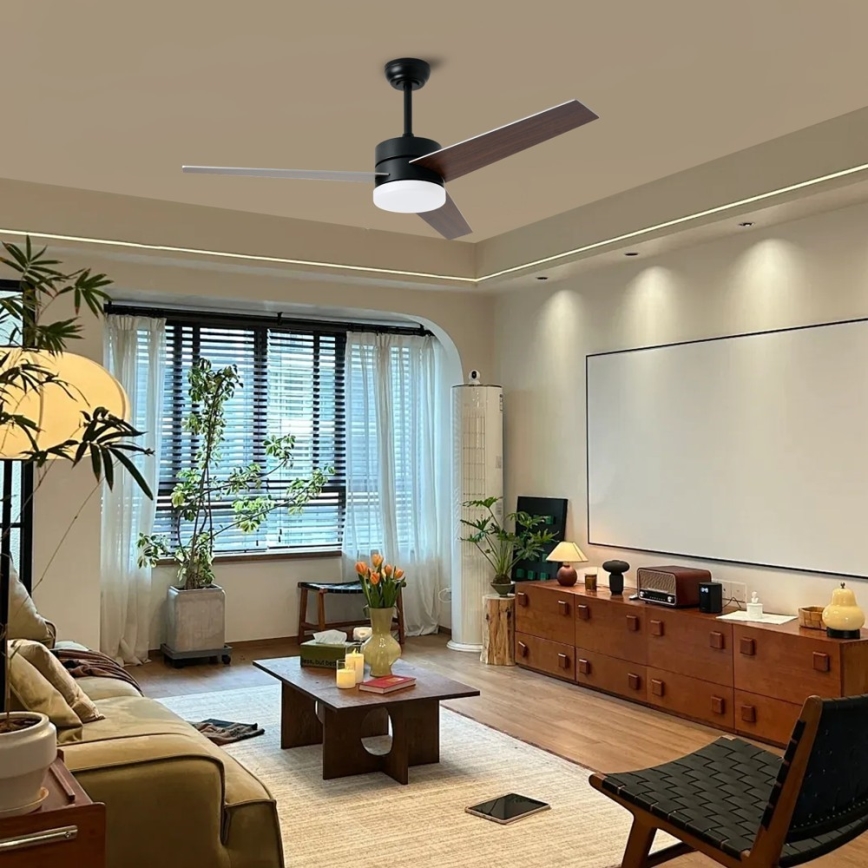 Immax NEO 07285L - ventilatore da soffitto dimmerabile LED+CCT VARIABLE LED/24W/230V 3000/4000/6000K Wi-Fi Tuya + telecomando