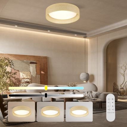 Immax NEO 07289L - Plafoniera dimmerabile a LED CCT LONA LED/36W/230V 3000-6000K Wi-Fi Tuya Ø 45,5 cm + telecomando