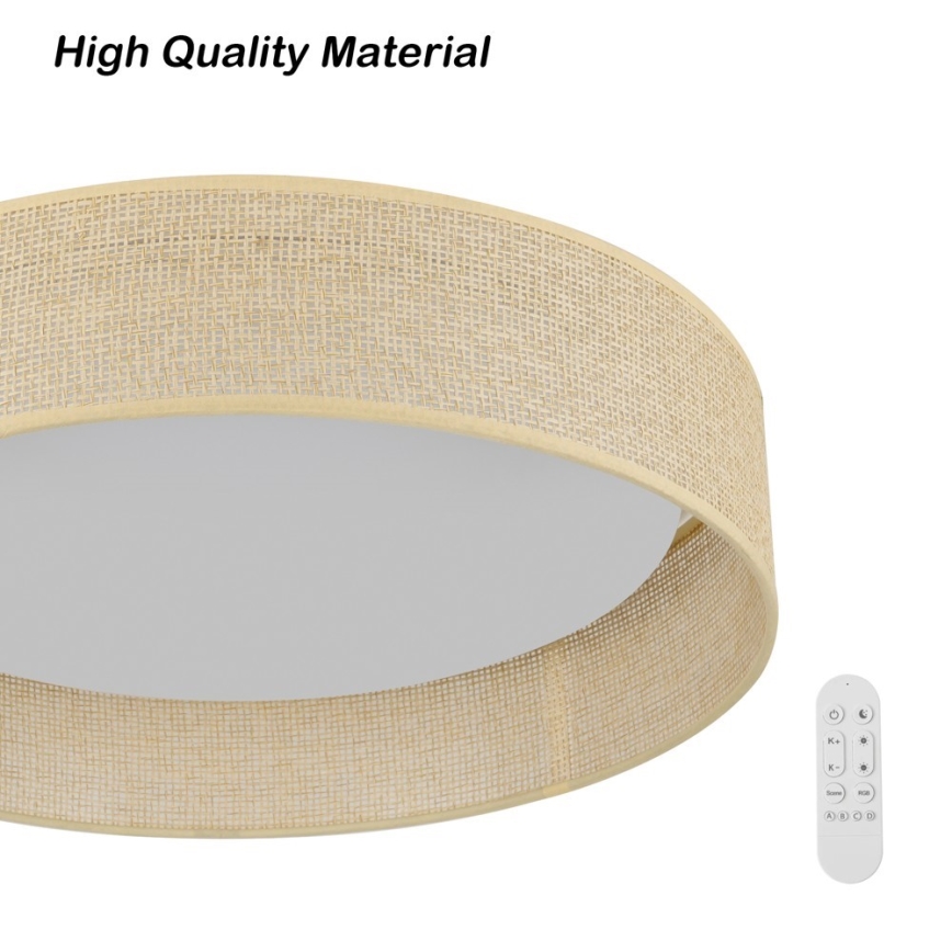 Immax NEO 07289L - Plafoniera dimmerabile a LED CCT LONA LED/36W/230V 3000-6000K Wi-Fi Tuya Ø 45,5 cm + telecomando