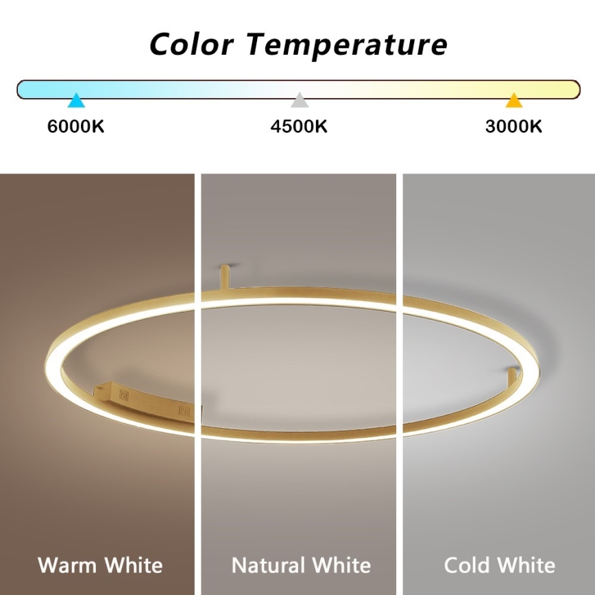 Immax NEO 07290-120G - LED+CCT Plafoniera dimmerabile FINO LED/55W/230V 2700-6500K Tuya Ø 120 cm + telecomando