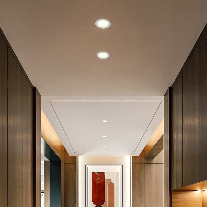 Immax NEO 07294L - Lampada da incasso LED dimmerabile DOWN, 12W/230V, Wi-Fi, Ø 12 cm, bianco