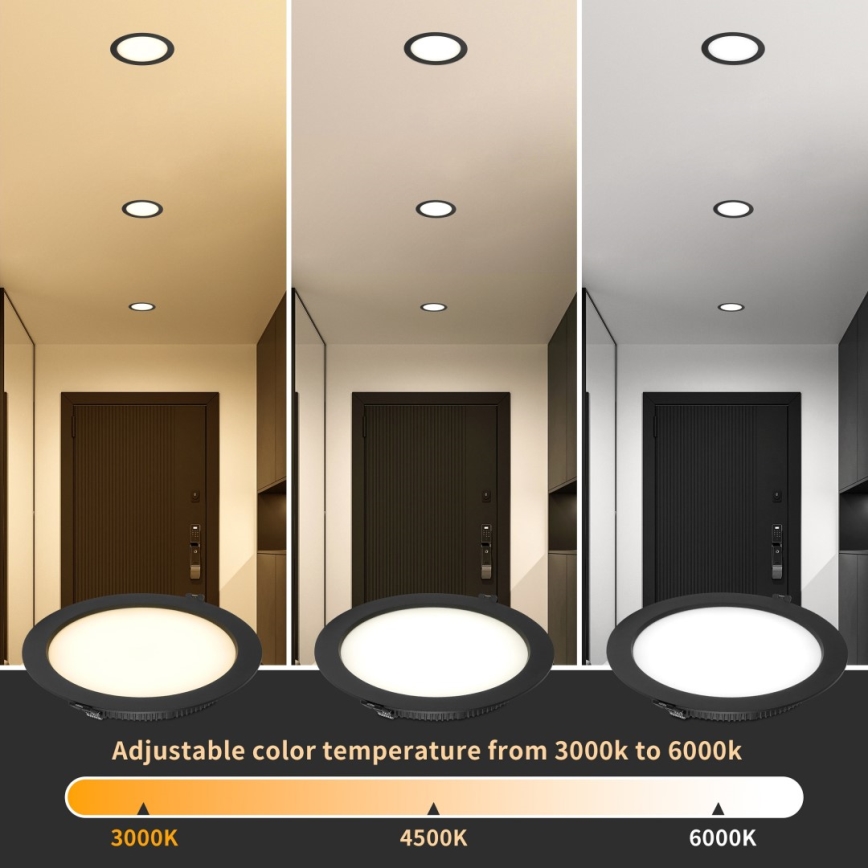 Immax NEO 07294L - Downlight da incasso LED dimmerabile 36W/230V Wi‑Fi Ø 23 cm bianco