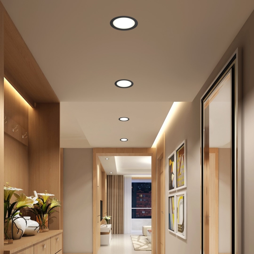 Immax NEO 07294L - Downlight LED dimmerabile da incasso/36 W/230 V Wi-Fi Ø 23 cm nero