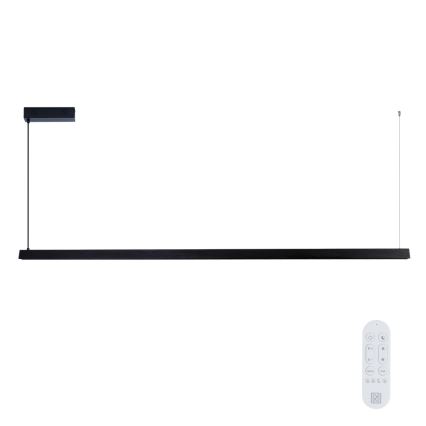 Immax NEO 07308L - Lampadario dimmerabile a sospensione su cavo MADEIRA LED/44W/230V Wi‑Fi Tuya 202 cm nero + telecomando