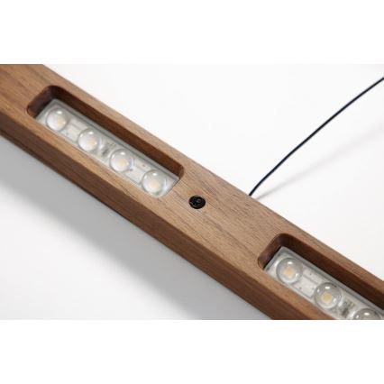 Immax NEO 07309L - Lampadario LED dimmerabile a cavo con sensore MADEIRA LED/37W/230V 157 cm noce