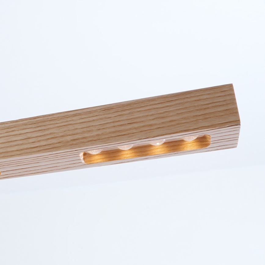 Immax NEO 07310L - Lampadario a sospensione LED dimmerabile su cavo con sensore MADEIRA LED/37W/230V 157 cm in frassino