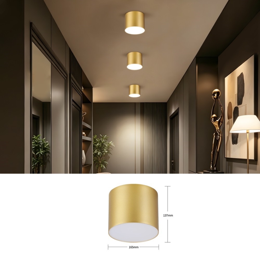 Immax NEO 07318L - Plafoniera LED dimmerabile RONDATE LED/32W/230V Ø 16,5 cm Wi-Fi Tuya oro