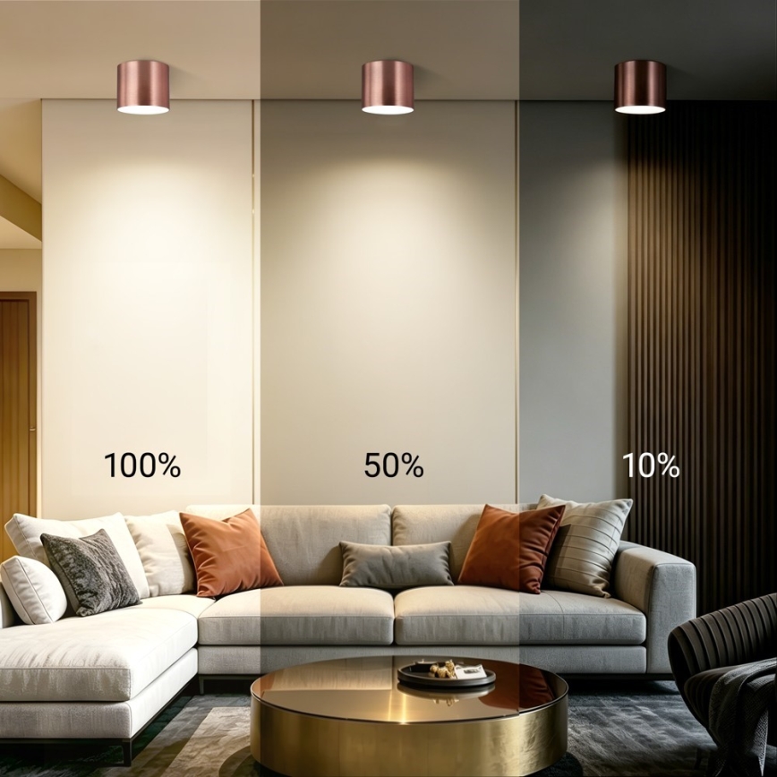 Immax NEO 07320L - Plafoniera dimmerabile RONDATE LED/32W/230V pr. 16,5 cm Wi-Fi Tuya oro rosa