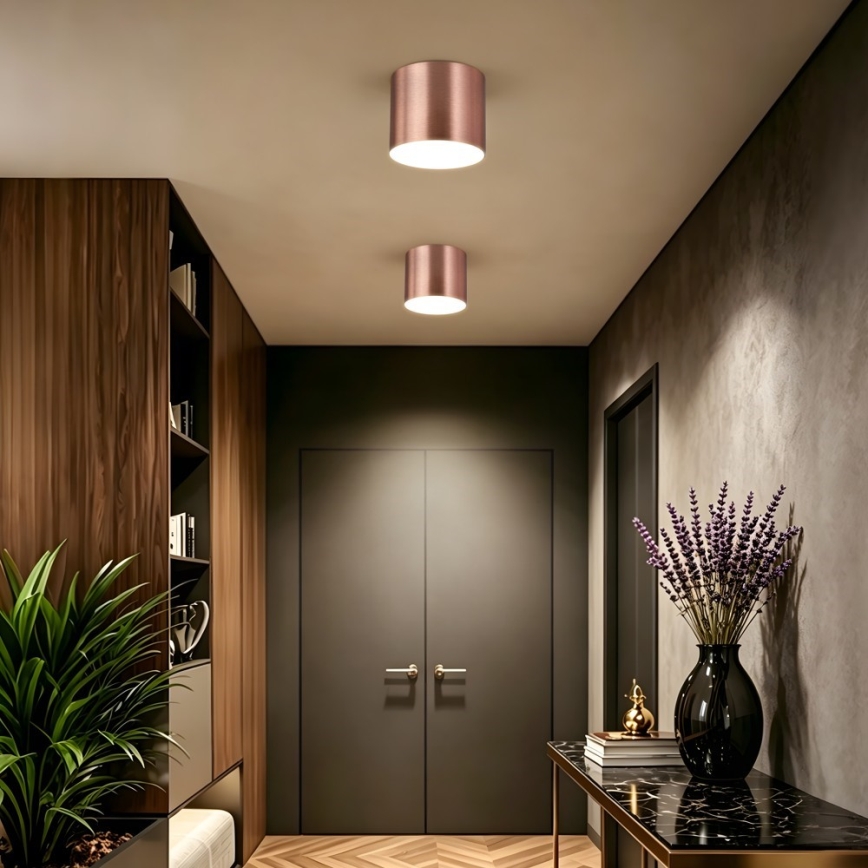 Immax NEO 07320L - Plafoniera dimmerabile RONDATE LED/32W/230V pr. 16,5 cm Wi-Fi Tuya oro rosa