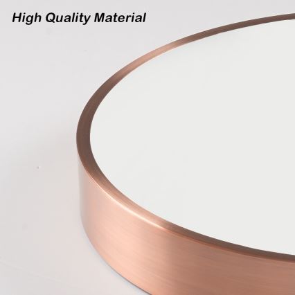 Immax NEO 07323L - Plafoniera dimmerabile a LED SEMPLICI LED/96W/230V Ø 80 cm Wi-Fi Tuya oro rosa + telecomando