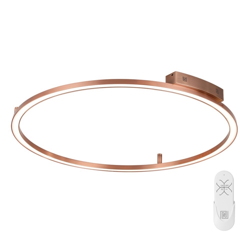 Immax NEO 07325-120C - Plafoniera dimmerabile a LED FINO LED/72W/230V 120 cm Tuya oro rosa + telecomando