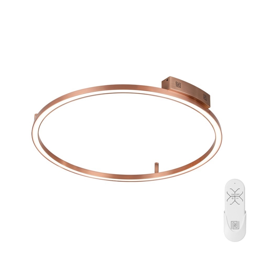 Immax NEO 07326-80C - Plafoniera LED dimmerabile FINO LED/55W/230V 80 cm Tuya oro rosa + telecomando