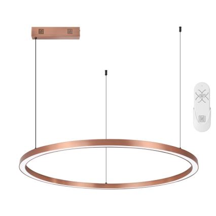 Immax NEO 07327L - Lampadario LED dimmerabile a cavo FINO LED/55W/230V 80 cm Tuya oro rosa + telecomando