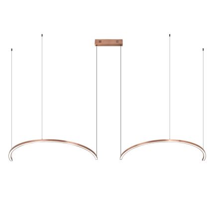 Immax NEO 07328L - Lampadario a sospensione dimmerabile FINO LED/72W/230V 120 cm Tuya oro rosa con telecomando