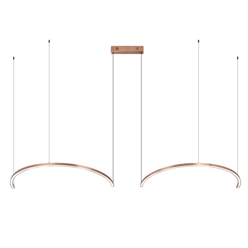 Immax NEO 07328L - Lampadario a sospensione dimmerabile FINO LED/72W/230V 120 cm Tuya oro rosa con telecomando