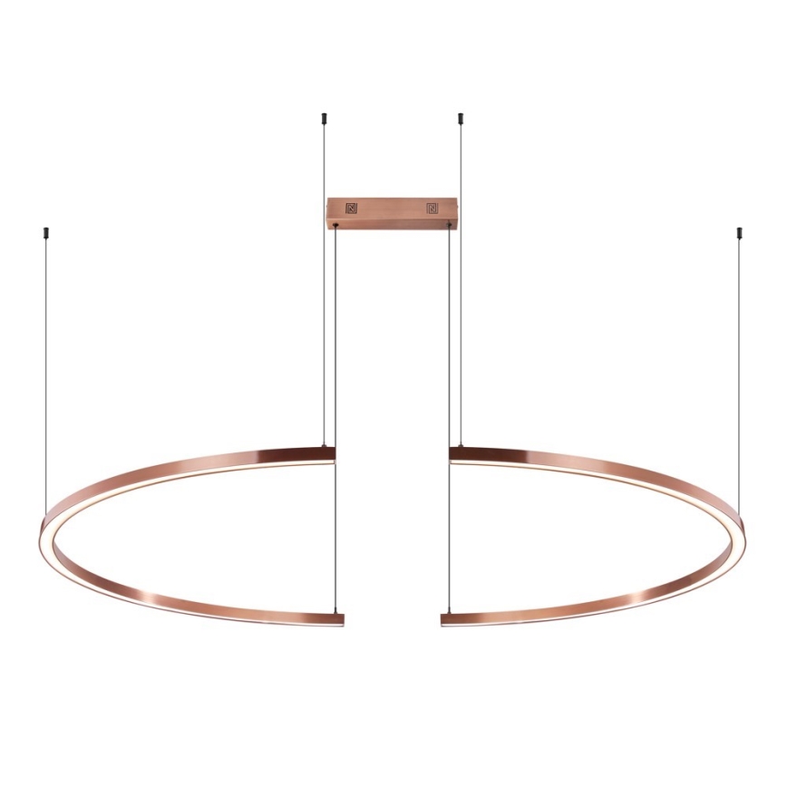 Immax NEO 07328L - Lampadario a sospensione dimmerabile FINO LED/72W/230V 120 cm Tuya oro rosa con telecomando