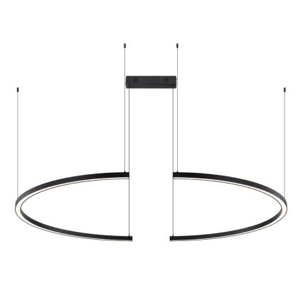 Immax NEO 07329L - Lampada a sospensione dimmerabile con cavo FINO LED/72W/230V 120 cm Tuya nero + telecomando