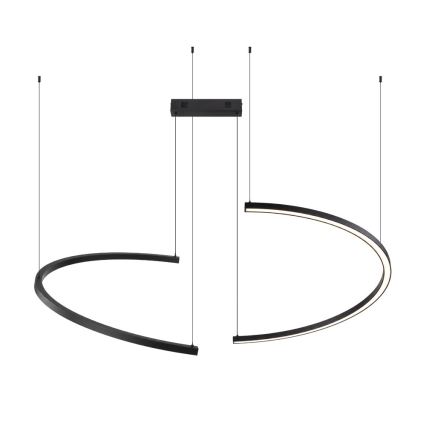 Immax NEO 07329L - Lampada a sospensione dimmerabile con cavo FINO LED/72W/230V 120 cm Tuya nero + telecomando