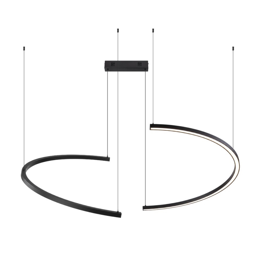 Immax NEO 07329L - Lampada a sospensione dimmerabile con cavo FINO LED/72W/230V 120 cm Tuya nero + telecomando