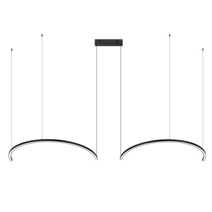 Immax NEO 07329L - Lampada a sospensione dimmerabile con cavo FINO LED/72W/230V 120 cm Tuya nero + telecomando