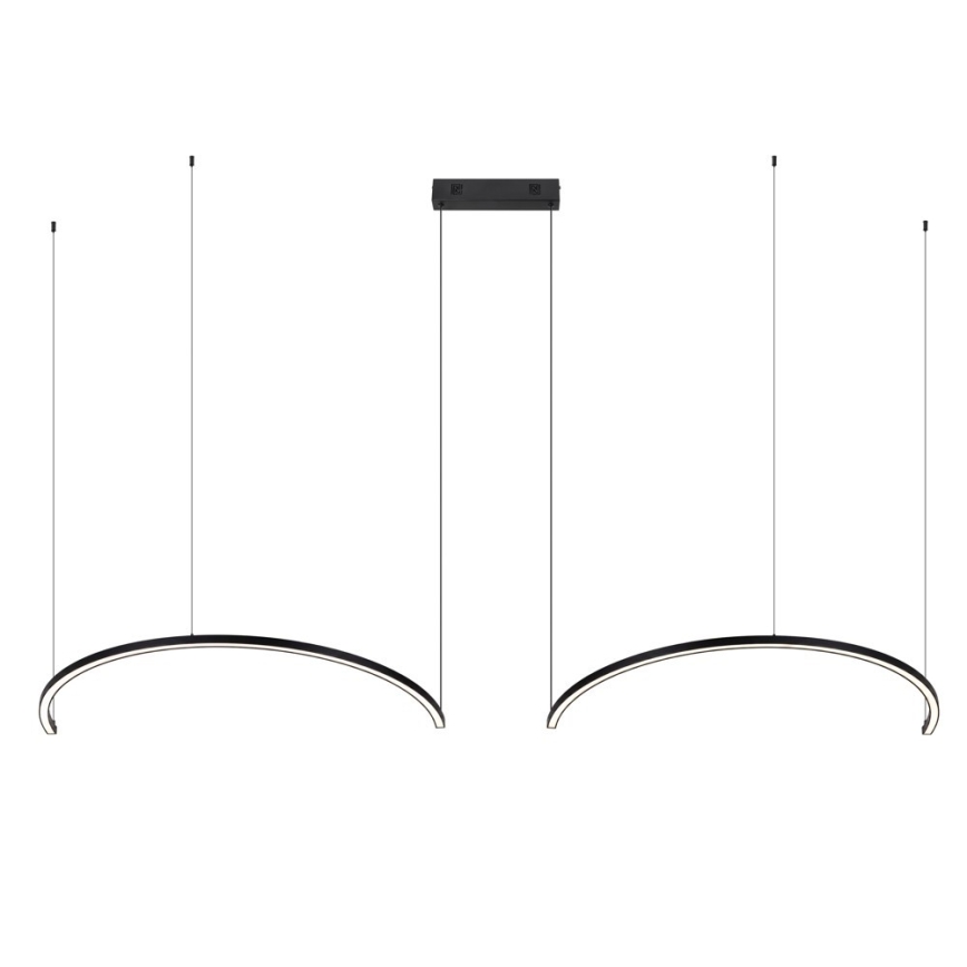 Immax NEO 07329L - Lampada a sospensione dimmerabile con cavo FINO LED/72W/230V 120 cm Tuya nero + telecomando